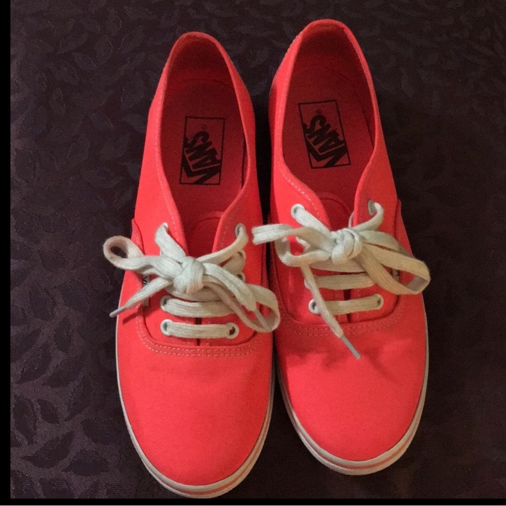 Coral/neon VANS
